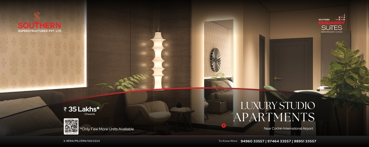 Luxury Studio Apartments near Cochin International Aiport